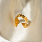 Upgrade your look with our stainless steel asymmetrical open ring! Made from sturdy stainless steel, this special ring showcases a modern design that brings sophistication to any outfit. Stand out and make a statement with this unique piece.