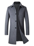 Expertly tailored for both style and practicality, this men's casual longline outerwear delivers superior coverage and comfort. Its extended design shields against cooler temperatures while maintaining a sleek, modern silhouette. Crafted from high-quality materials, it ensures durability and breathability, making it an essential piece for versatile layering in any casual wardrobe.