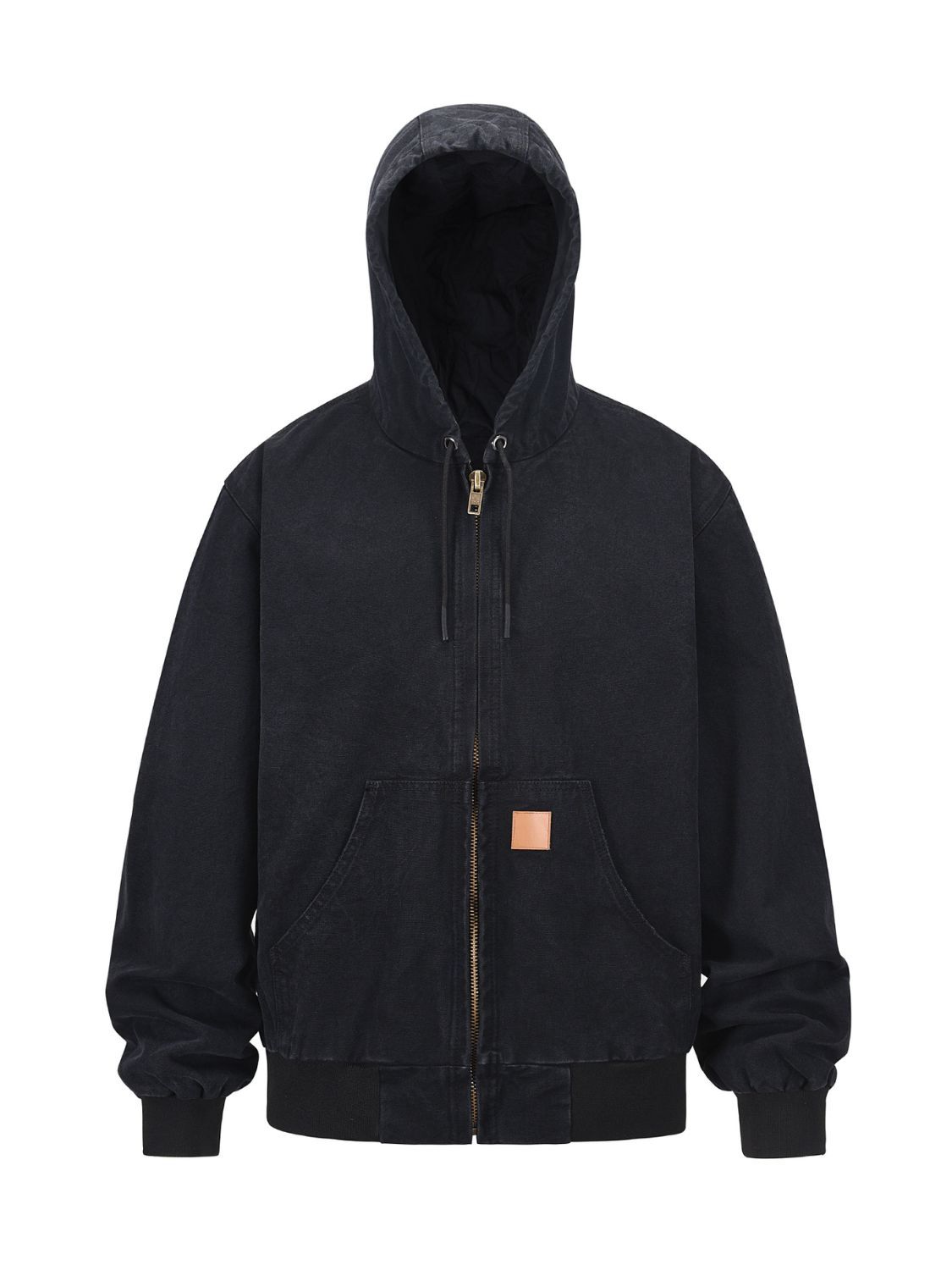 Prepare for any weather and stay on trend with the Men's Hooded Jacket with pockets. The zip-up design adds convenience while the washed fabric exudes unique style. With extra protection from the elements thanks to the included hood, this jacket is a must-have for any fashion-forward individual.