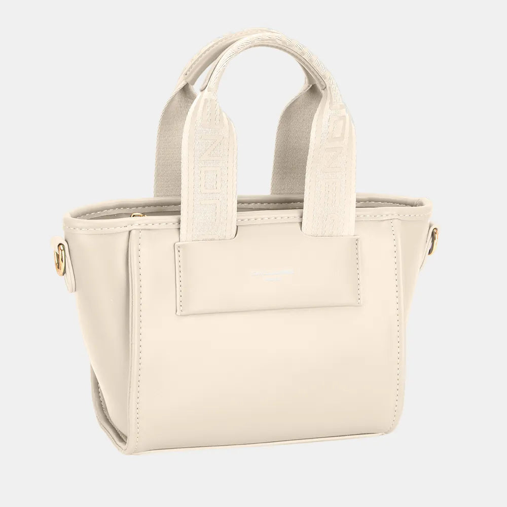 This Small Handbag with Embossed Pattern Handles features a stylish, compact design with detailed embossed handles adding a luxurious touch. It holds your essentials comfortably and offers both hand-carry and detachable strap options, making it perfect for any event.
