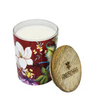 Underside of the Anuschka candle’s wooden lid showing the sealing ring.
