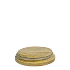 Underside of the Anuschka candle’s wooden lid showing the sealing ring.