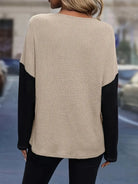 The Contrast Lace Round Neck Long Sleeve T-Shirt effortlessly blends comfort with refined style. It features a sleek round neckline and delicate lace details at contrasting sections, adding understated elegance fit for multiple occasions. With long sleeves providing added warmth, this piece is versatile enough for layering or wear on its own. Designed to flatter the silhouette, it offers an expert balance of sophistication and everyday practicality, ideal for those who desire a polished yet comfortable ward