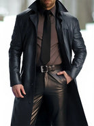 This long-length men's jacket features a full-size button-up front and a wide collar, combining timeless style with exceptional comfort. Offered in both standard and plus sizes, it provides a tailored fit that accommodates diverse body types. Built for durability and ease of wear, this jacket is an ideal layering piece for cooler weather, delivering a polished and sophisticated look.
