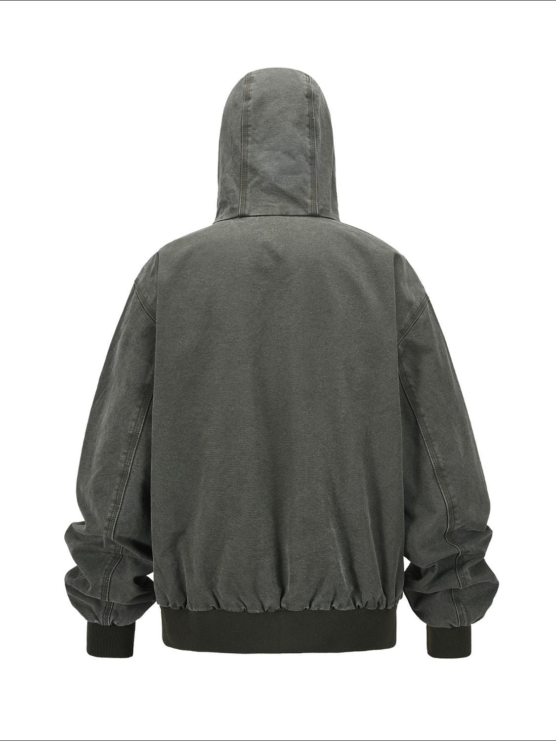 Stay fashionable and comfortable in any weather with this high-quality Men's Hooded Jacket. Featuring a zip-up design, pockets and washed fabric, this jacket offers convenience and style. Plus, the included hood provides added protection from the elements for a truly versatile piece. Don't miss out on this must-have addition to your wardrobe!