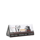 Nicole Lee product display stand with branding on a white background