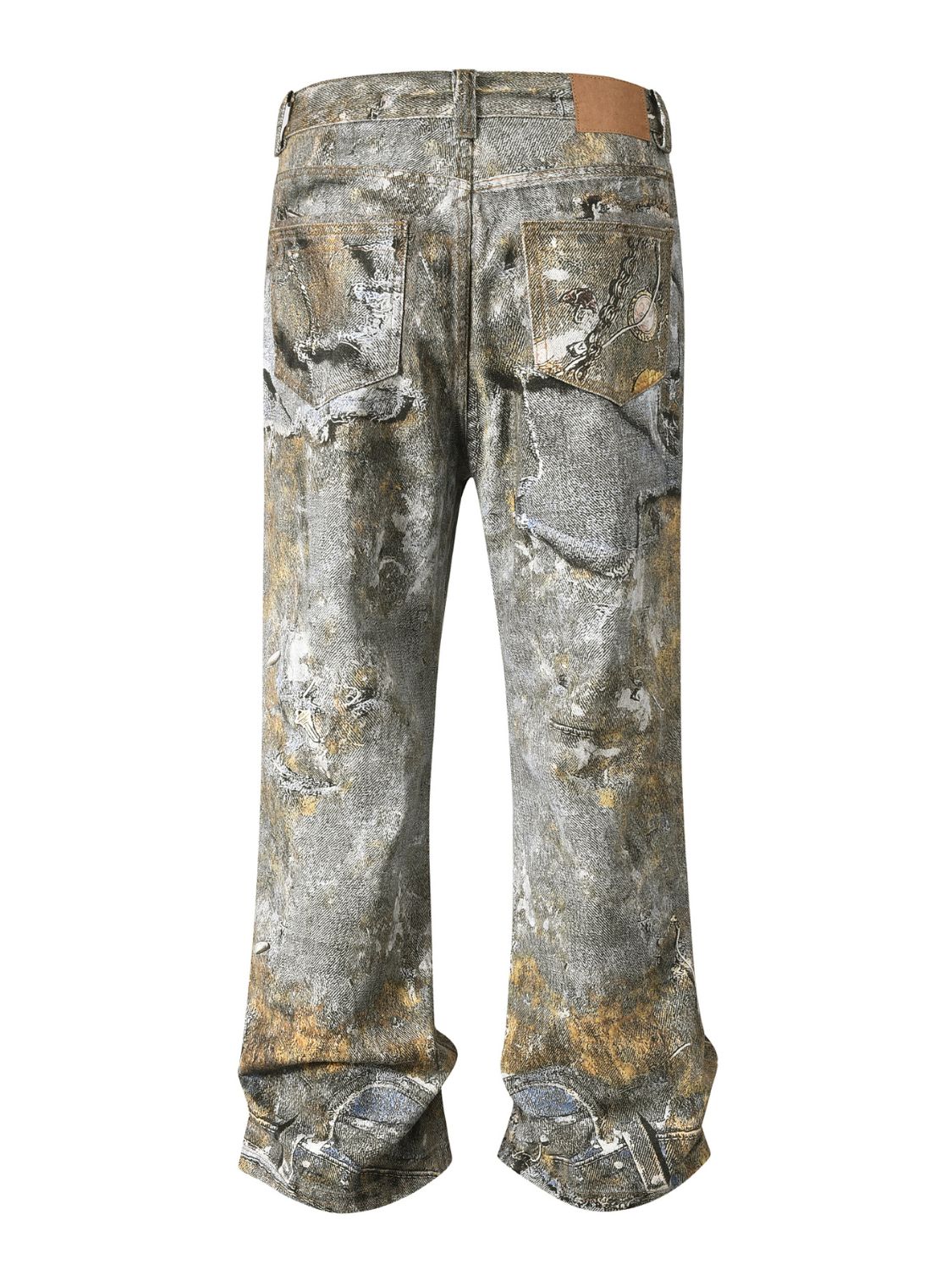 Make a statement with these Men's Wide Straight Printed Jeans, designed for a relaxed fit and lasting comfort. The wide straight cut offers freedom of movement, while the distinctive printed design adds a fresh, modern edge. Equipped with functional pockets, these jeans seamlessly blend style and practicality, perfect for elevating your everyday look.