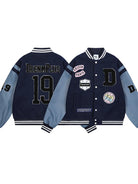 This men's baseball bomber jacket expertly blends classic design with contemporary patch detailing, offering distinctive style within a traditional silhouette. Constructed from durable fabric with a tailored fit, it delivers both comfort and versatility, perfect for layering during cooler weather or casual daily wear. The carefully placed patches enhance its sporty yet polished look, making it a standout addition to any modern wardrobe.