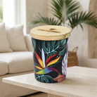 Lemongrass candle in a resort-style living room